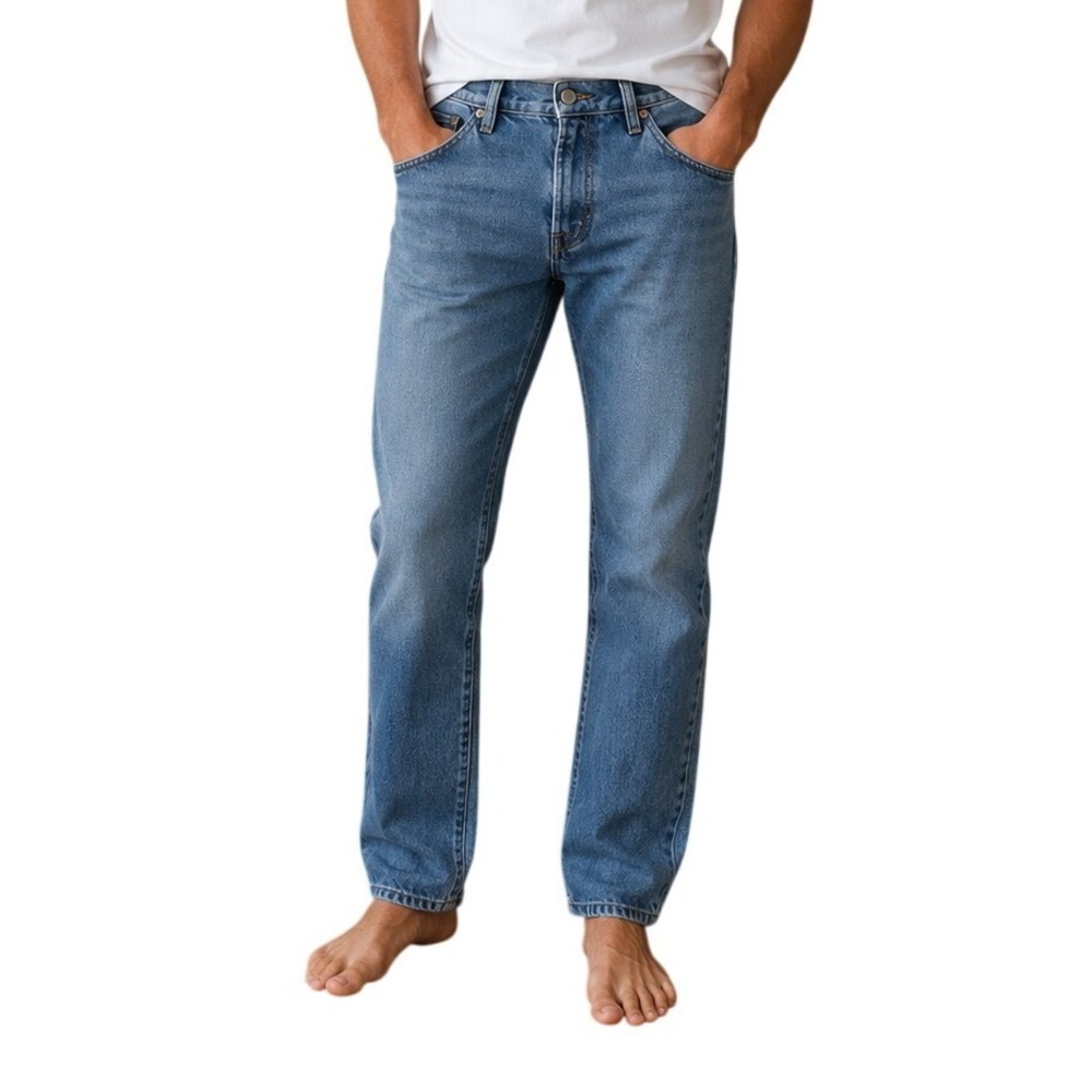Wellen‎ Light Wash Blue Denim Straight Leg Jeans Men's 28